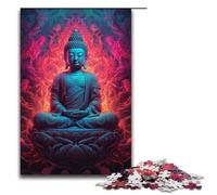 1000 Puzzle Colorful Buddha Statue14 Wooden Children's Puzzle Family Parent-child Interaction 1000 PCS(38x26cm)