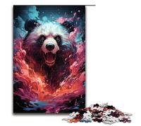 1000 Puzzle Colorful Panda Wooden Children's Puzzle Family Parent-child Interaction 1000 PCS(75x50cm)