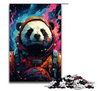 1000 Puzzle Colorful Psychedelic Panda Art Style Wooden Children's Puzzle Family Parent-child Interaction 1000 PCS(75x50cm)