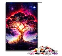 1000 Puzzle Cosmic Tree of Life Wooden Children's Puzzle Family Parent child Interaction 75x50cm