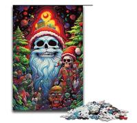 1000 Puzzle Fantasy Christmas Skull Old Man Wooden Children's Puzzle Family Parent-child Interaction 1000 PCS(75x50cm)