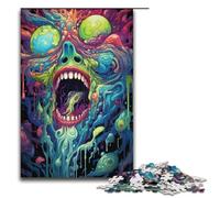 1000 Puzzle Green Devil Paper Children's Puzzle Family Parent-child Interaction 1000PCS(38x26cm)