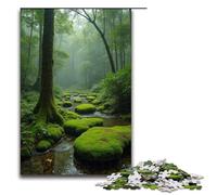 1000 Puzzle Moss Well Silence Wooden Children's Puzzle Family Parent-child Interaction 1000 PCS(75x50cm)