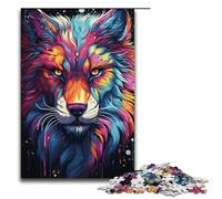 1000 Puzzle PaintingColorWolfArt Paper Children's Puzzle Family Parent-child Interaction 1000 PCS(38x26cm)