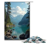 1000 Puzzle Picturesque Landscape Wooden Children's Puzzle Family Parent-child Interaction 1000 PCS(75x50cm)