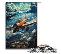 1000 Puzzle Soaring through The Skies Wooden Children's Puzzle Family Parent child Interaction 1000 PCS(75x50cm)
