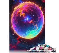 1000 Rainbow Planet in Space Jigsaw Puzzles for Adults Teenager & Wooden Puzzles Family Games 1000pcs (75x50cm)