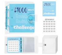 $1000 Savings Challenge Binder, 25 Envelope Challenge Binder, Budget Book Cash Envelope Challenge Binder, Cash Envelope Challenge Binder Money Saving for School Home Family Couple