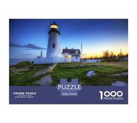 1000 Seaside Watchtower Jigsaw Puzzles for Adults Teenager & Wooden Puzzles Family Games 1000pcs (75x50cm)