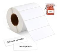 1000 Self Adhesive Address Labels 90mm x 40mm Jam Jar Labels White Sticky Label for Home and Office