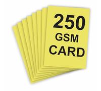 [1000 Sheets] - A4 Pastel Yellow Card, 250 GSM Thick Matte Finish Cardstock for Stationary, Printing, Making Business, Invitation & Greeting Cards