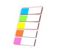 1000 Sheets Colored PET Repositionable Sticky Notes Writable Page Markers for Binder Notebook Planner Multicolored Labels for Notebooks