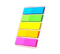1000 Sheets Colored PET Self-Stick Page Markers Repositionable Writable Stickers for Notebook Binder Multicolored Labels for Notebooks