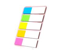1000 Sheets Colored PET Self-Stick Page Markers Repositionable Writable Stickers for Notebook Binder Removable Page Markers Sticky Notes