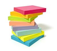 1000 Sheets Sticky Notes 76x76mm (3"x3") Multicolors Self-Sticky Note Pads 8 Brilliant Colors Memo Notes for Office,School and Home Schedule Reminders,Shopping Checklist