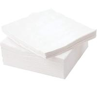 1000 Shets- Soft Serviette Napkins, 1Ply Square Tissue, White Cocktail Napkins, Kitchen Towels 29 x 29 cm Disposable White Papers, Ideal for Weddings Home Office Catering (Pack of 10)