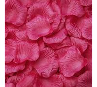 1000 Silk Rose Petals Confetti Flower Engagement Celebration Wedding (10-Fuchsia Red)