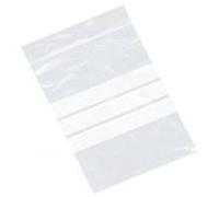 1000 Small 5 x 7.5" / 125 x 187mm Clear Plastic Polythene Resealable Gripseal Bags With Write On Panels - Grip Press Seal Lock Packing Packaging Storage Pouches White Labelling Strips
