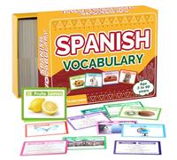 1000 Spanish Vocabulary Flash Cards English Spanish Example Sentences Pronunciations Cards for Adults Beginners Home Travel Memory Quick Reference Bilingual Language