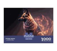 1000 Spirit German Shepherd Jigsaw Puzzles for Adults Teenager & Wooden Puzzles Family Games 1000pcs (75x50cm)
