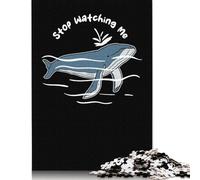 1000 Stop Watching Me Jigsaw Puzzles for Adults Teenager & Wooden Puzzles Family Games 1000pcs (75x50cm)