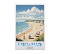 1000-Stück Puzzle Für Erwachsene Und Kinder-Holz puzzle,Strand-Newquay-Vintages Reise-Plakat,Familie Interaktive Spiele Große Ferien Freizeit(75x50cm)-E68