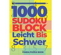 1000 Sudoku Block Leicht Bis Schwer: Logikspiele Für Erwachsene
