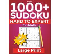 1000+ Sudoku Hard to Expert for Adults: 150+ Jokes & Large Print Puzzles for Stress Relief, Mindful Relaxation & Cognitive Fitness - Complete ... Leisure Moments (1000+ Sudoku Puzzles Series)