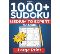 1000+ Sudoku Medium to Expert for Adults: 150+ Funny Jokes & Large Print Puzzles for Adults - Stress Relief, Mindfulness & Brain Exercises | ... & Relaxation" (1000+ Sudoku Puzzles Series)