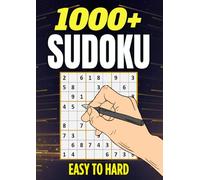 1000+ Sudoku Puzzle Book for Adults and Seniors: Over 1000 Easy to Hard Puzzles to Relax, Stay Sharp, and Enjoy Stress-Free Fun