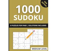 1000 Sudoku Puzzle Book Medium Level: The Big Medium Sudoku Book and Solutions | Puzzles for Brain Exercise and Relaxation | 6 per Page, 8.5x11 Inches | 2026 Edition (Mind Math)
