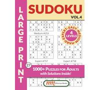 1000+ Sudoku Puzzles Easy to Expert: 2026 Sudoku Puzzle Book for Adults 1000 | 260 Pages Large Print, 8.5x11" | 4 difficulty levels: easy, medium, ... book | Try out puzzle samples on back cover