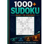1000+ Sudoku Puzzles for Adults: Easy to Expert Sudoku with Solutions and Helpful Hints | Puzzle Book with 252 Easy, 252 Medium, 252 Hard, and 252 Expert Sudoku Puzzles