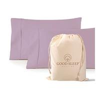 1000 TC Lavender Standard Pillowcases Set of 2 100% Egyptian Cotton Pillow Cases with Long Staple Cotton & Sateen Weave, Silky Soft Hotel - Like Bed Pillow Covers for Comfy Sleeping, Snug Fit