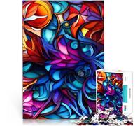 1000 teenager Pieces Jigsaw Puzzle Abstract Psychedelic Stress Reliever Difficult Challenge Birthday Present, Gifts, Wall Art 26x38cm