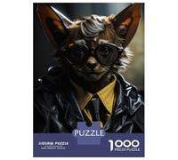 1000 Teenager Pieces Jigsaw Puzzle Agent Bat Funny Animal Jigsaw Puzzle Toy Wall Decor Difficult Challenge Gifts for Friends And Family 52x38cm/1000pcs