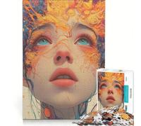 1000 Teenager Pieces Jigsaw Puzzle An Open Mind, Practical Game, Difficult Challenge, Artists Collection, Fine Art 38x26cm