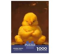 1000 Teenager Pieces Jigsaw Puzzle Angy Chick In Yoga Jigsaw Puzzle Hands-on Game Difficult Hard Gifts for Friends And Family 38x26cm/1000pcs