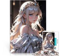 1000 teenager Pieces Jigsaw Puzzle Anime Princess with Crown Lernspiele eignet sich ideal als Geschenk für die ganze Familie38x26cm