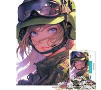 1000 Teenager Pieces Jigsaw Puzzle Anime Soldier Girl Help The Brain Exercise Analysis And Logic Educational Games for Ages 14 And over (38x52cm)