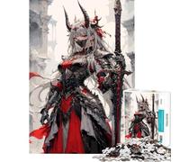 1000 Teenager Pieces Jigsaw Puzzle Anime Warrior Woman Help The Brain Exercise Analysis And Logic Educational Games for Ages 14 And over (50x75cm)