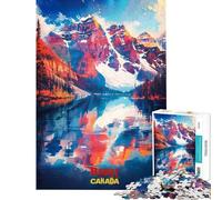 1000 Teenager Pieces Jigsaw Puzzle Banff Art Poster Puzzle for Adults Family Game Difficult Challenge Challenging To Complete (Size 50x75cm)