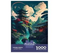 1000 Teenager Pieces Jigsaw Puzzle Beautiful Village Japanese Jigsaw Puzzle Toy Wall Decor Difficult Challenge Gifts for Friends And Family 52x38cm/1000pcs