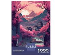 1000 Teenager Pieces Jigsaw Puzzle Beautiful Village Jigsaw Puzzle Toy Wall Decor Difficult Challenge Gifts for Friends And Family 70x50cm/1000pcs