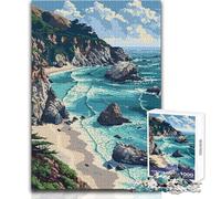 1000 Teenager Pieces Jigsaw Puzzle Big Sur California Pixel Toys Educational Games Birthday Present Secret Santa Gifts Size 50x75cm