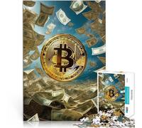 1000 teenager Pieces Jigsaw Puzzle Bitcoin Crypto Money Lernspiele Heimdekoration Geburtstagsgeschenk, Geschenke, Wandkunst75x50cm