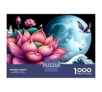 1000 Teenager Pieces Jigsaw Puzzle Blossom Like A Lotus Flower Jigsaw Puzzle Hands-on Game Difficult Hard Gifts for Friends And Family 70x50cm/1000pcs