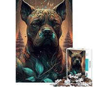 1000 Teenager Pieces Jigsaw Puzzle Boxer Dog Jigsaw 1000 Pieces Toy Wall Decor Analysis And Logic Challenging Game Gifts (50x75cm)