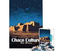 1000 Teenager Pieces Jigsaw Puzzle Chaco Culture New Mexico Night Practical Game Learning Educational Toys Gifts for Women Men But Fun And Humorous (Size 38x26cm)
