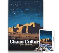 1000 Teenager Pieces Jigsaw Puzzle Chaco Culture New Mexico Night Unique Challenge Game Tough Challenge Gift For Birthdays Size 50x75cm